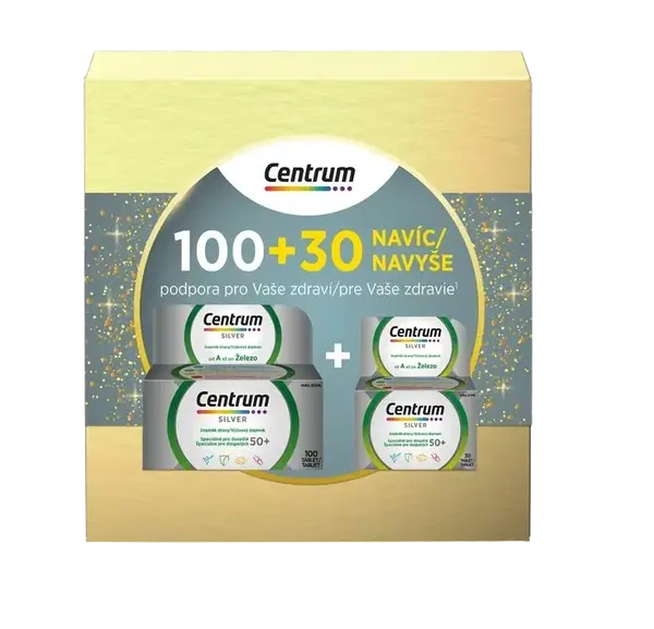 CENTRUM Silver AZ 50+, darčekové balenie 130 tabliet