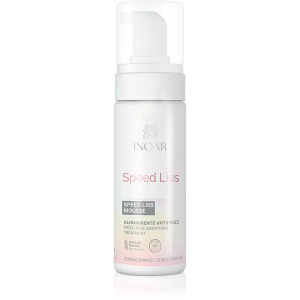 INOAR Speed Liss pena na vlasy pre uhladenie a výživu suchých a nepoddajných vlasov 150 ml