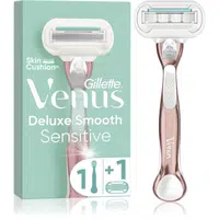 Gillette Venus Extra Smooth Sensitive holiaci strojček + náhradná hlavica RoseGold 1 ks