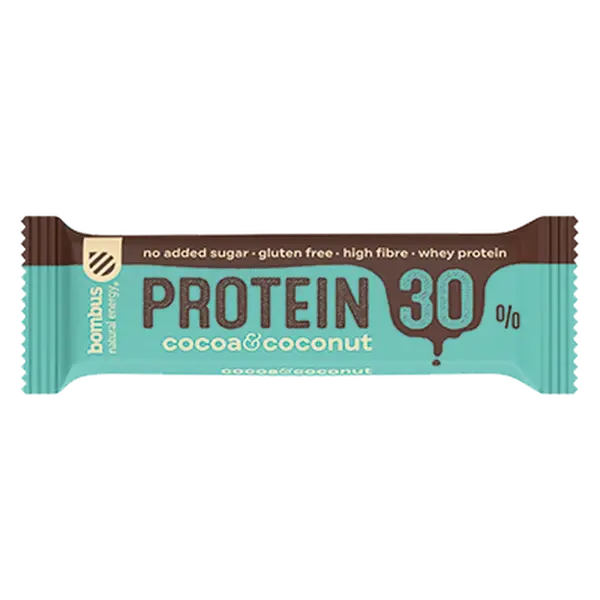 BOMBUS Proteín 30% Kakao & kokos = Bielkovina 30% Kakao & kokos 50 g