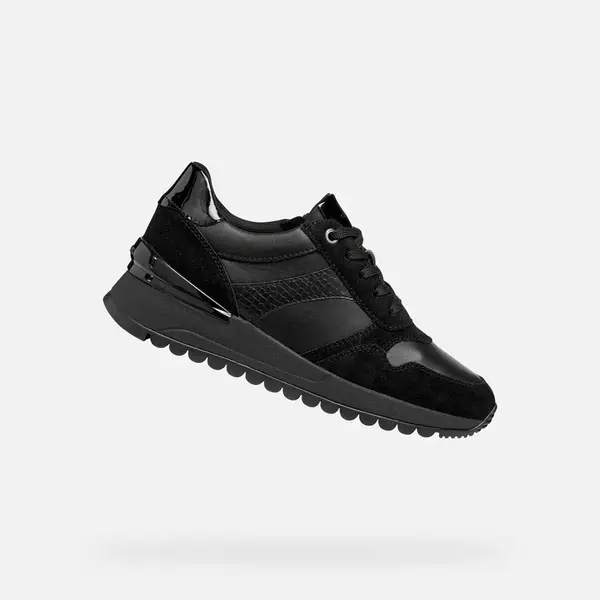 Black women's sneakers Geox Desya - Women's