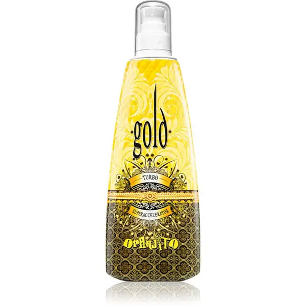 Oranjito Max. Effect Gold Turbo opaľovacie mlieko do solária pre urýchlenie opálenia 250 ml