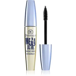 Dermacol Mega Lashes Waterproof vodeodolná riasenka pre objem odtieň Black 12.5 ml