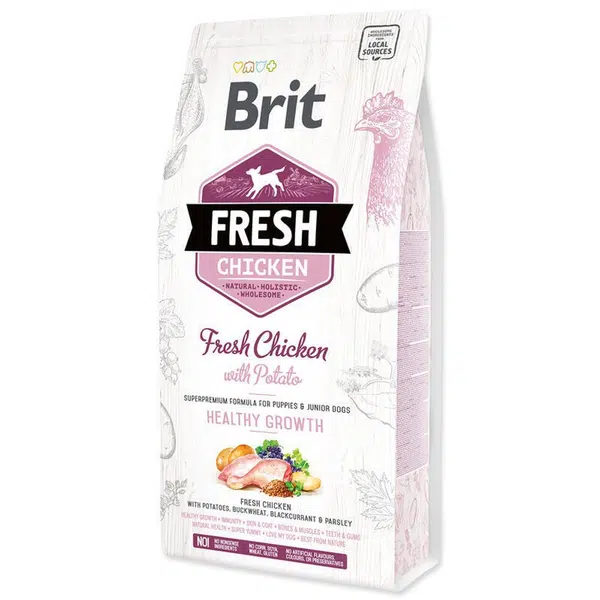 Brit Fresh Chicken & Potato Puppy Healthy Growth 2,5 kg | Granule pre psov