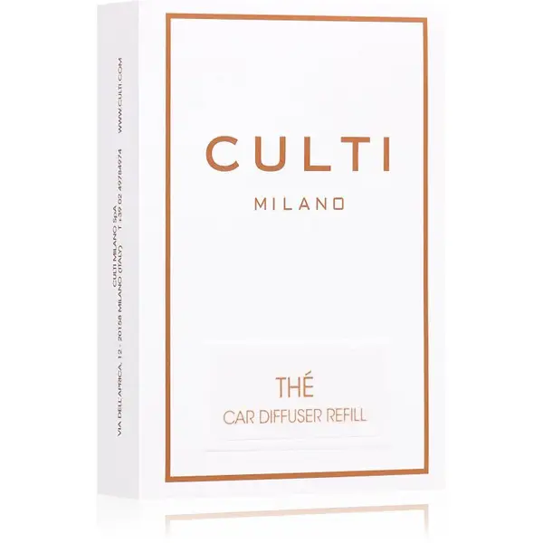 Culti Milano Car Thé vôňa do auta náhradná náplň 57x35 cm