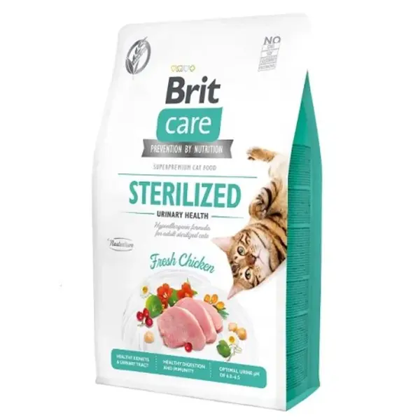 Brit Care Cat Grain-Free Sterilized Urinary Health 2 kg | Granule pre mačky