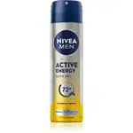 NIVEA MEN Active Energy antiperspirant v spreji pre mužov 150 ml