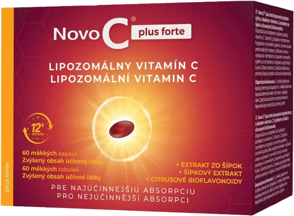 NOVO C  plus forte LIPOZOMÁLNY VITAMÍN C 60 mäkkých kapsúl