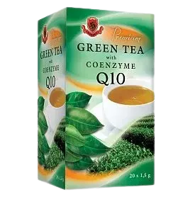 HERBEX Premium green tea s Q10 zelený čaj, 20 x 1.5 g