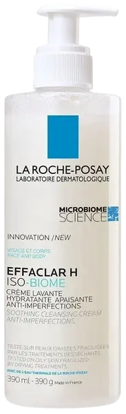 LA ROCHE-POSAY Effaclar H Iso-Biome Upokojujúci čistiaci krém proti nedokonalostiam 390 ml