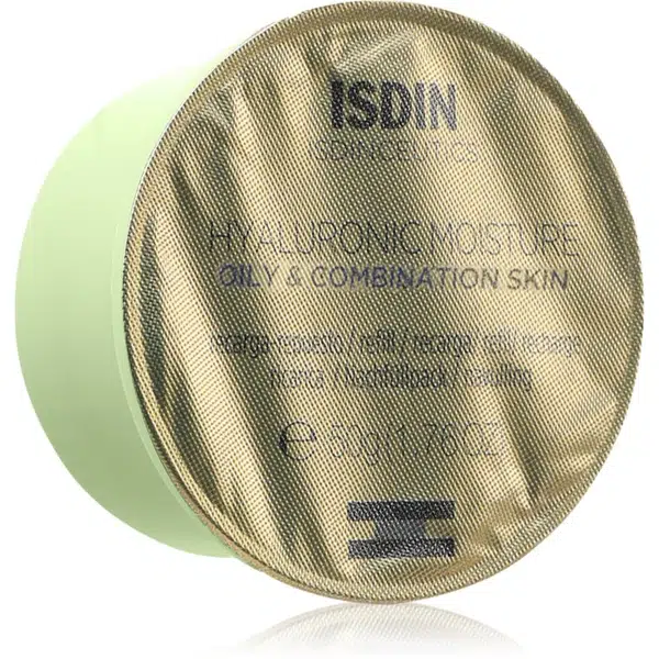 ISDIN Isdinceutics Hyaluronic Moisture Oily and Combination Skin denný hydratačný krém pre mastnú a zmiešanú pleť náhradná náplň 50 g