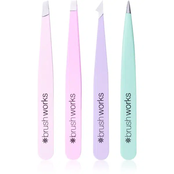 Brushworks Tweezer Set Pastel sada pinziet