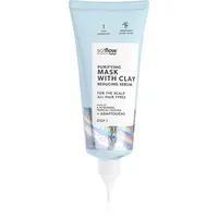 so!flow Purifying Mask Reducing Sebum hĺbkovo čistiaca maska pre mastnú pokožku hlavy 100 ml