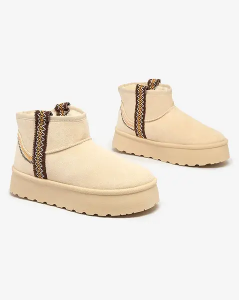 Resti Women's short boots a'la snow boots with ornament Erititta