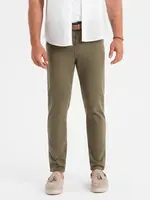 Ombre Men's tailored chino pants - olive