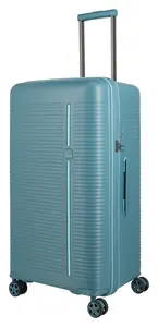 Veľký škrupinový kufor Travelite Roomer Trunk L Aqua
