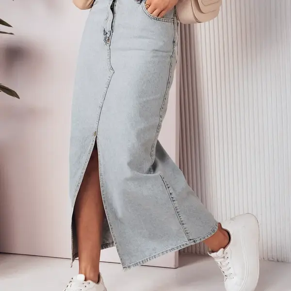 Džínsová maxi sukňa VIRTON modrá