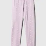 Ružové dievčenské bodkované legíny GAP