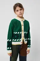 Detský kardigan s prímesou vlny Bobo Choses Kaleidoscope