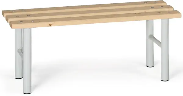 KOVO PRAKTIK Šatňová lavica 1 m, sv. sivá podnož