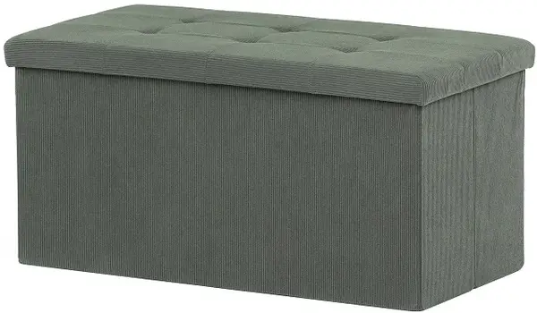 AUTRONIC taburet s úložným priestorom TAB-472 GRN6 zelený, menčester