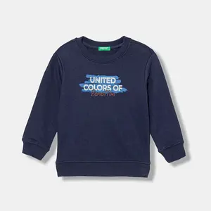 Detská bavlnená mikina United Colors of Benetton