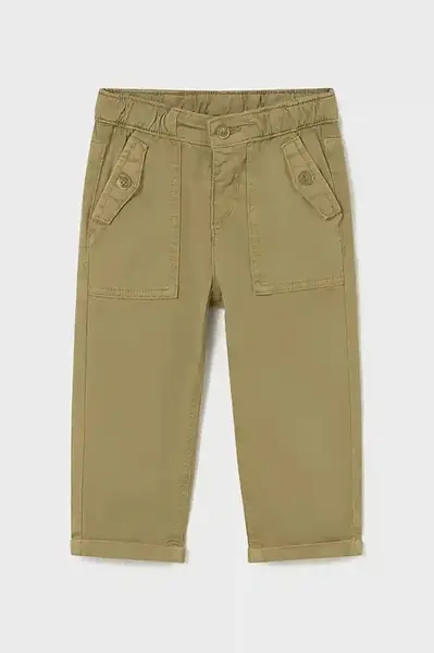 Dětské kalhoty Mayoral hnědá barva, 2501