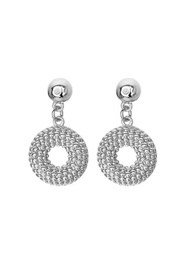 Hot Diamonds Elegantní stříbrné náušnice s diamanty Forever DE723