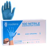 Nitrilové rukavice Nodens Nitrile Examination Gloves - 100 ks, modré, velikost M (100199)