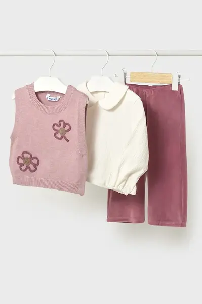 Kojenecká sada Mayoral růžová barva, 2596