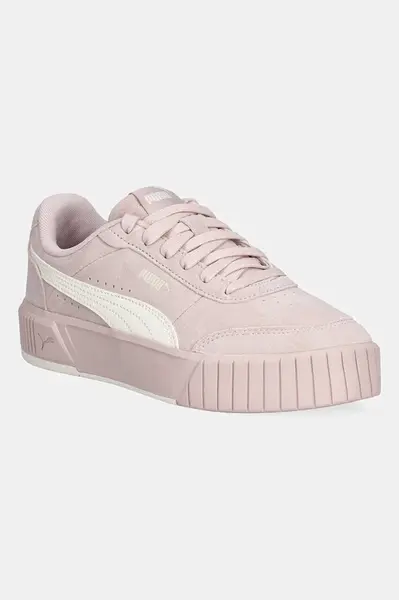 Semišové tenisky Puma Carina Mia SD dámské, růžová barva, 402638
