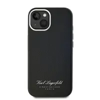 Zadní kryt Karl Lagerfeld Grained PU Hotel RSG pro Apple iPhone 14, černá
