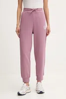Tepláky EA7 Emporio Armani růžová barva, s potiskem, AF12473.7W000418