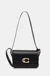 Kožená kabelka Coach černá barva, CAM17