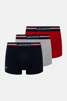 Boxerky Lacoste 3-pack pánské, tmavomodrá barva