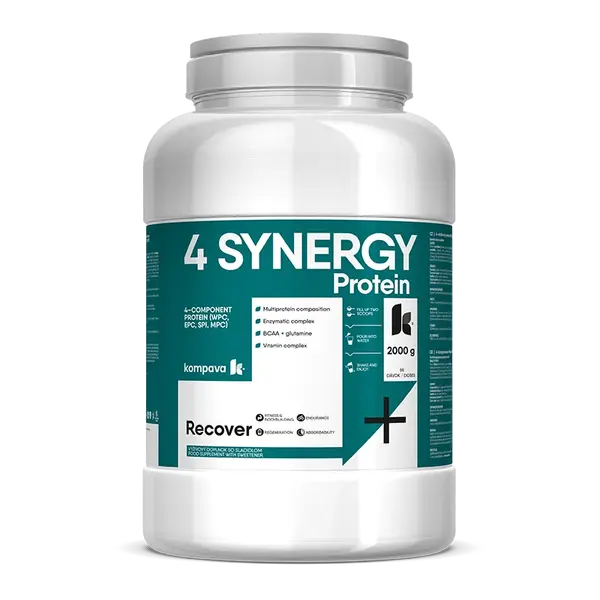 KOMPAVA VÍCESLOŽKOVÝ NOČNÍ PROTEIN 4 SYNERGY Protein 2000g čokoláda