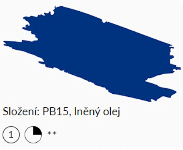 Olejová barva Umton 20ml – 0030 Permanentní modř
