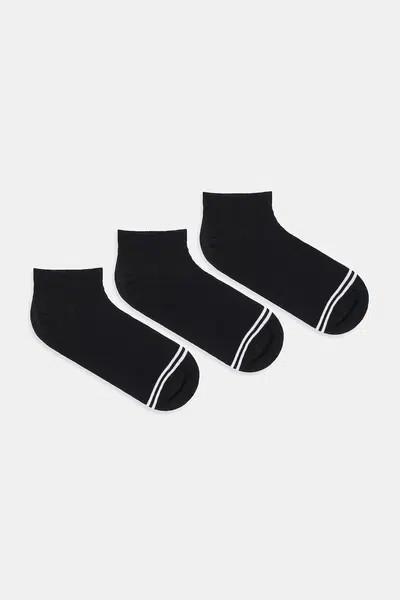 Ponožky Pepe Jeans 3-pack černá barva, PMU30044