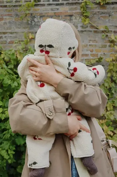 Bunda Konges Sløjd JODY TEDDY ONESIE GRS béžová barva, KS103480