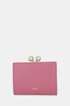Kožená peněženka Furla dámská, růžová barva, WP00541.BX3104.4147S