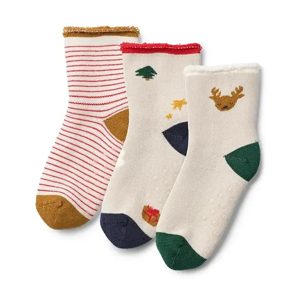 Dětské ponožky Liewood Eloy Baby Socks 3-Pack béžová barva, LW20015