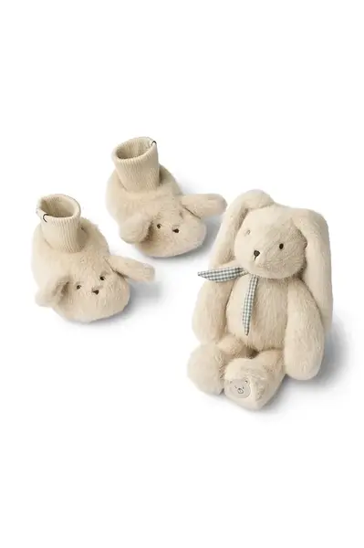 Dětské boty Liewood Basim Rabbit Baby Plush Gift Set