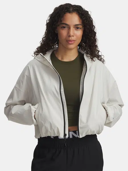 Dámská bunda Under Armour Unstoppable Woven Rstop LS-WHT - Dámské