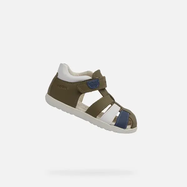 Light green boys' sandals Geox Macchia - Boys