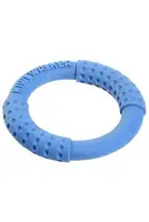 Hračka pes ring maxi plovoucí a létající TPR modrý Kiwi