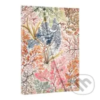 Paperblanks - týždenný diár Anemone 2026 (midi, horizontálny, magnetické zatváranie)