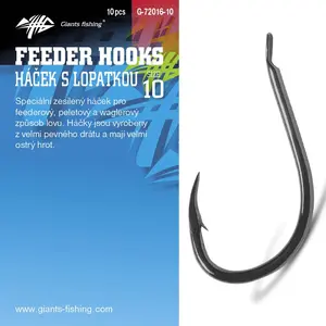 Giants fishing háček s lopatkou feeder 10 ks - velikost 10