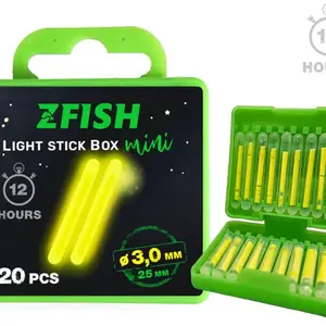 Zfish chemické světlo box 20 ks - 3x25 mm