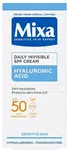 Mixa Denní hydratační pleťový krém SPF 50 (Daily Invisible SPF Cream) 50 ml