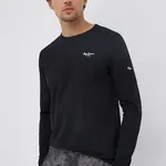 Tričko s dlhým rukávom Pepe Jeans Original Basic 2 Long N pánske, čierna farba, jednofarebné